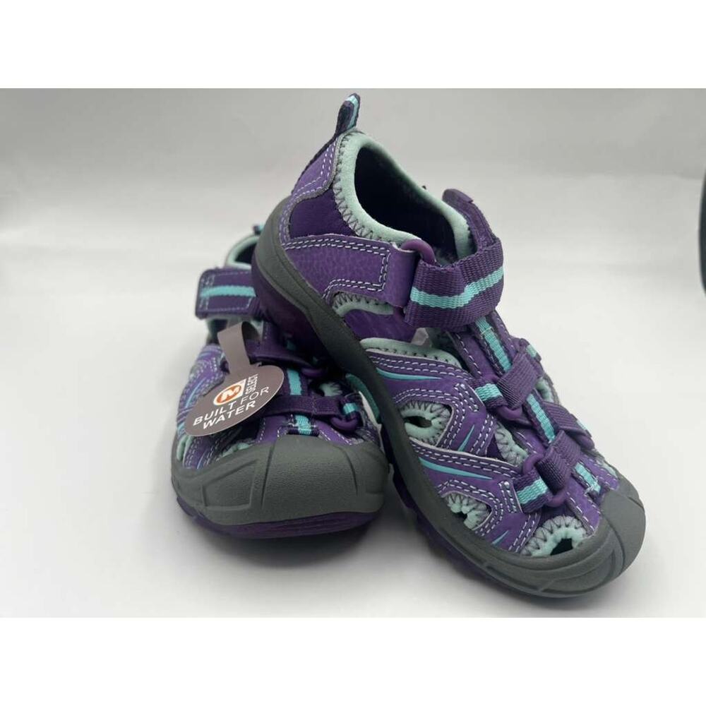 Merrell Hydro Hiker Sandals Girls US 9W EU 27 Purple Water Shoes NEW Box - Picture 8 of 8